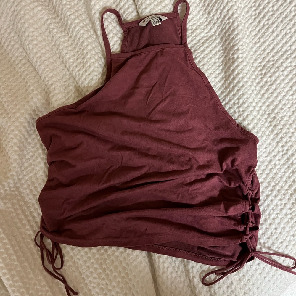 American Eagle suede crop tank